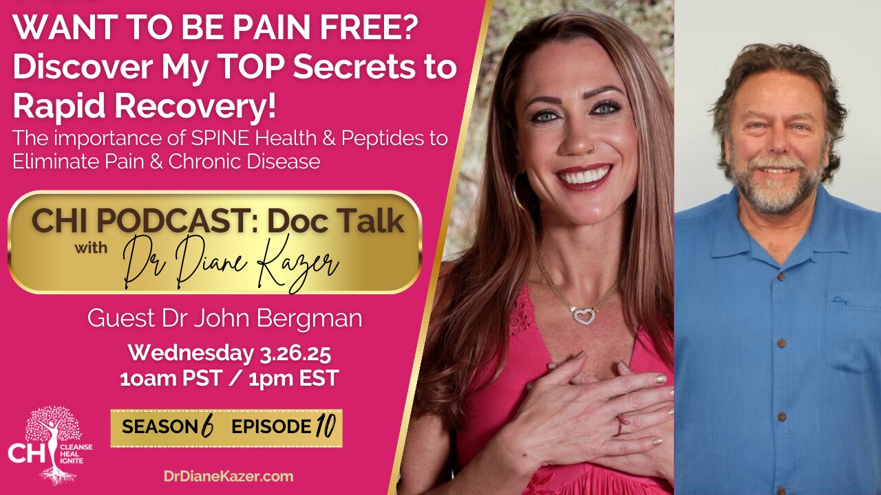 EDIT! WANT TO BE PAIN FREE? Importance of SPINE Health + Peptides to Eliminate Pain