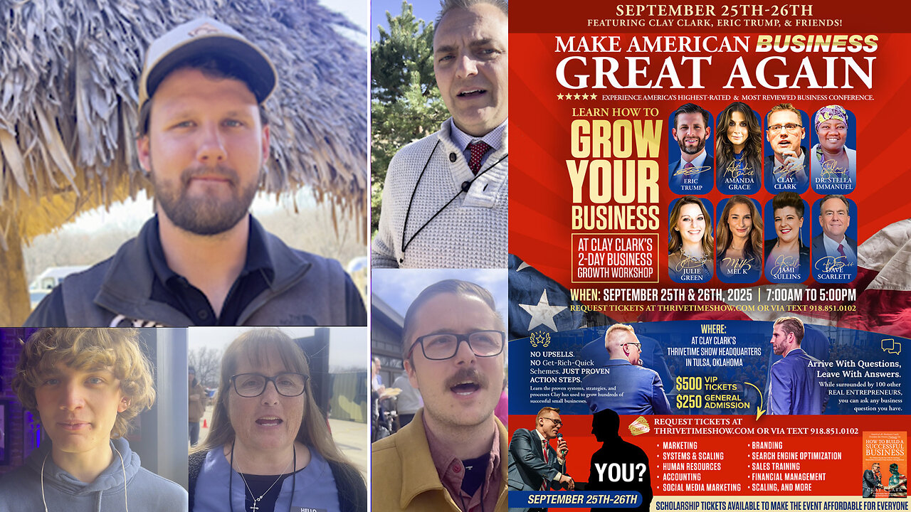 Eric Trump | Join Eric Trump At Clay Clarks Sept. 25-26 Business Conference In Tulsa, Oklahoma (113 Tickets Remain) + Learn Branding, Marketing, Sales, Workflow Design, Finance, Systems, Etc + Request Tix Via Text 918-851-0102