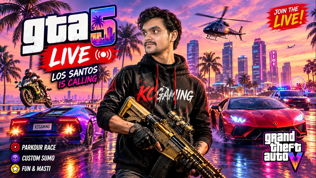 Rumble Racking 🔴 GTA 6 GAMEPLAY AANE TAK ! GTA 5 LIVE ! GRIND JARI ! SUMO + STUNT RACE