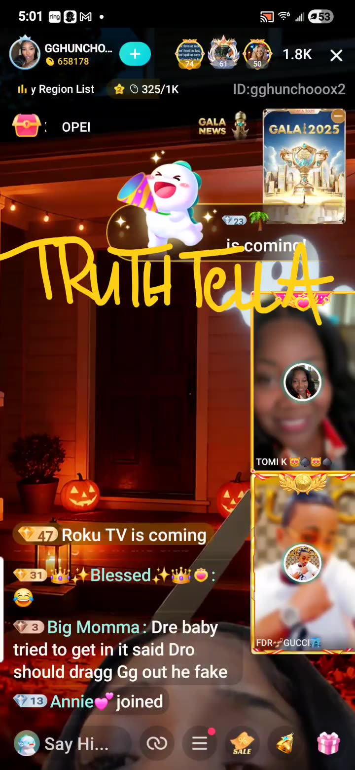 GGHUNCHO LIVE WITH GUCCI, QUEEN TOMIKAY JOINS THEN TEAM PK WITH LIYAH THE DOLL