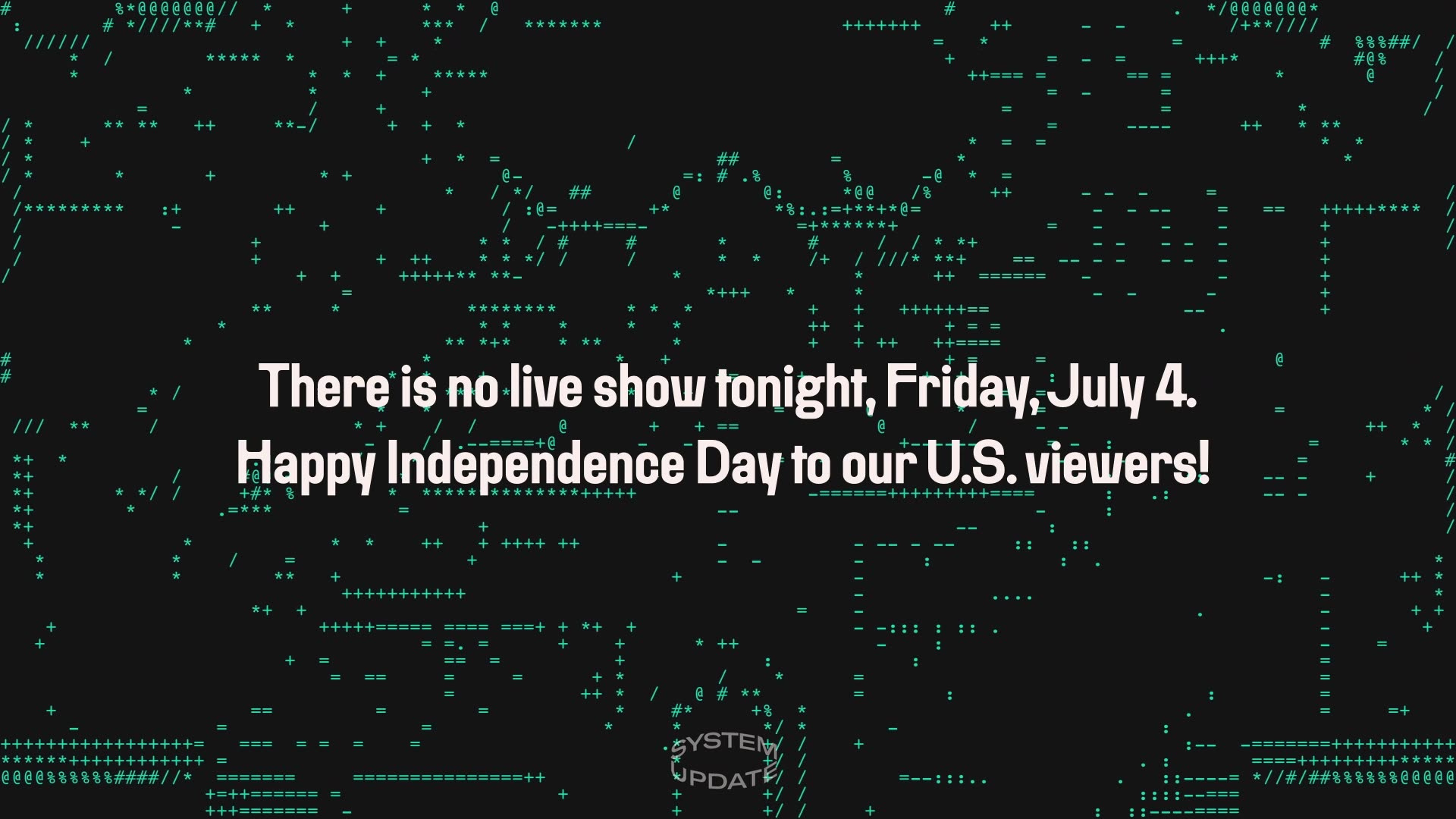 No Live Show Tonight