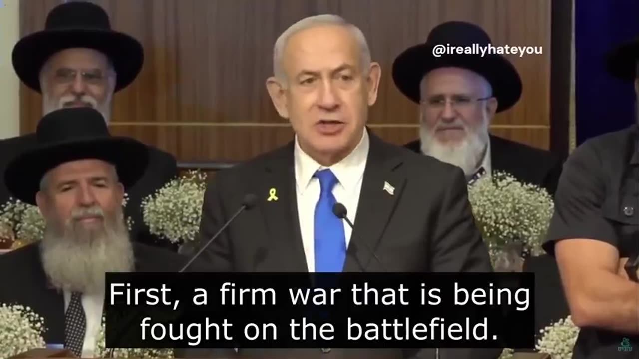 Israeli PM Netanyahu gave a genocidal speech yesterday 27May2025