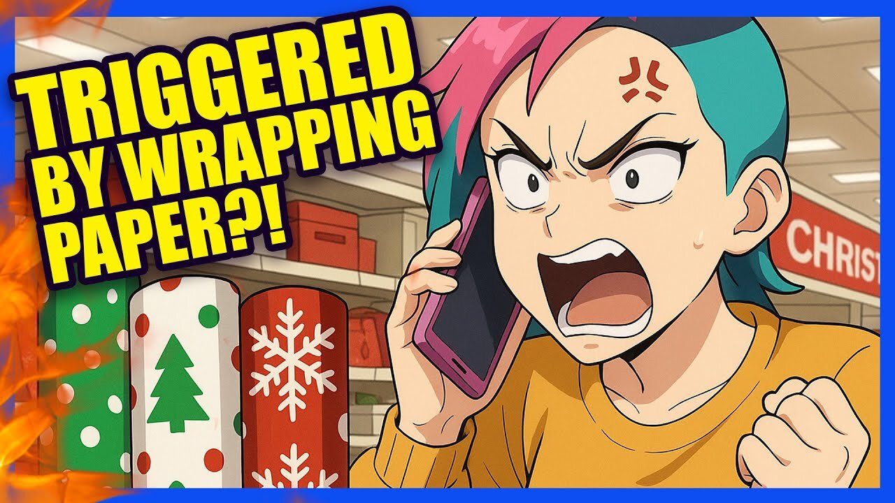 Shes TRIGGERED by Non-Inclusive Christmas Wrapping Paper at Target?! | Clownfish TV