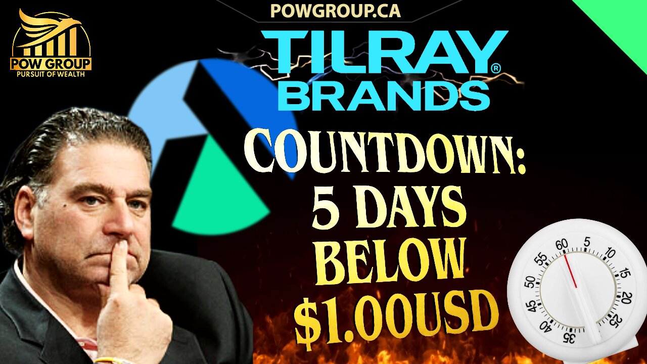 Tilray Countdown: 5/30 Days Back Below $1.00 USD & Vapes Launched in Quebec