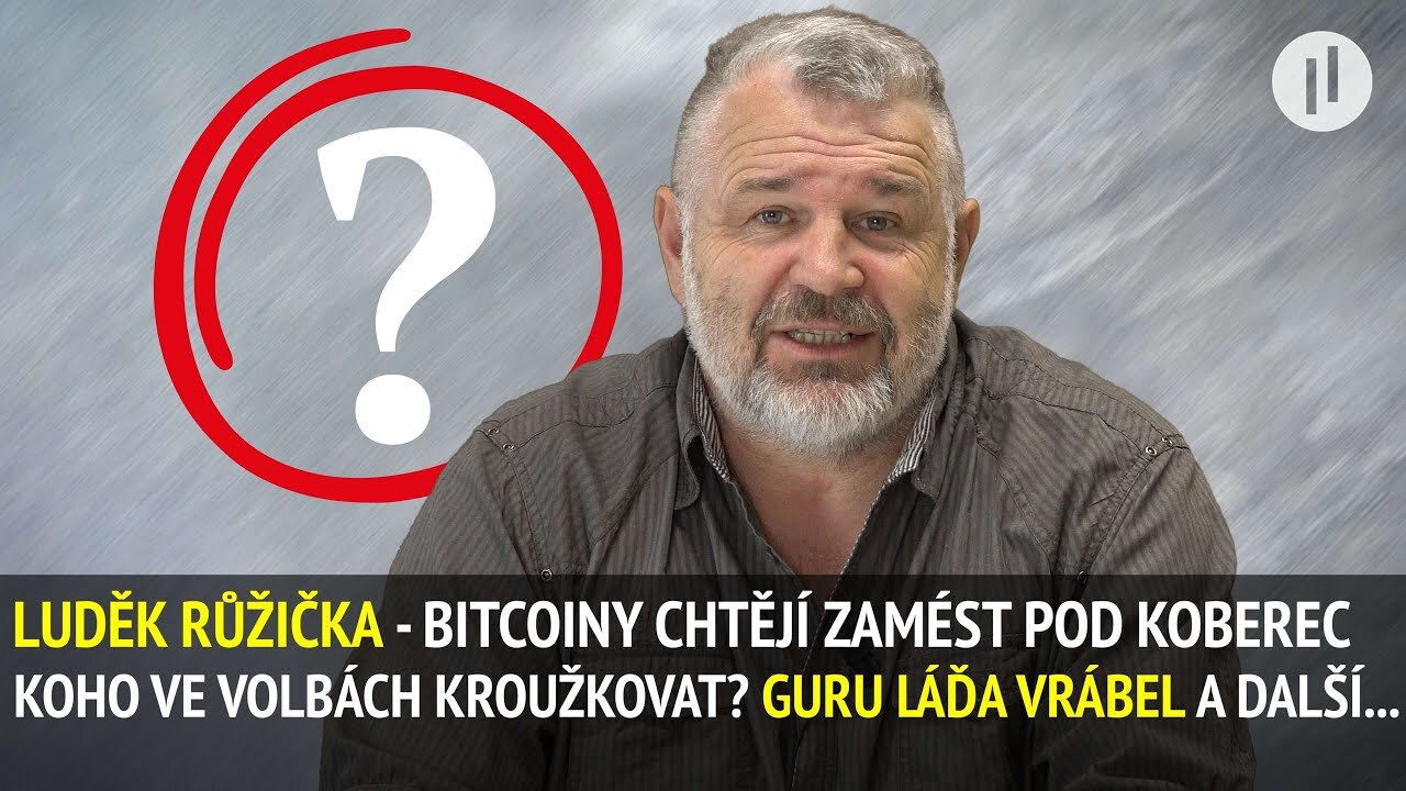 LUDĚK RŮŽIČKA - BITCOINY A DOZIMETR jsou o ŽIVOT! Koho kroužkovat? Co dělá GURU Láďa Vrábel?