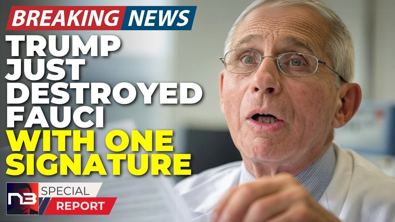 🚨BREAKING: FAUCI DESTROYED! Trumps Pen Just ENDED His Entire Career! The Evidence Is HERE!