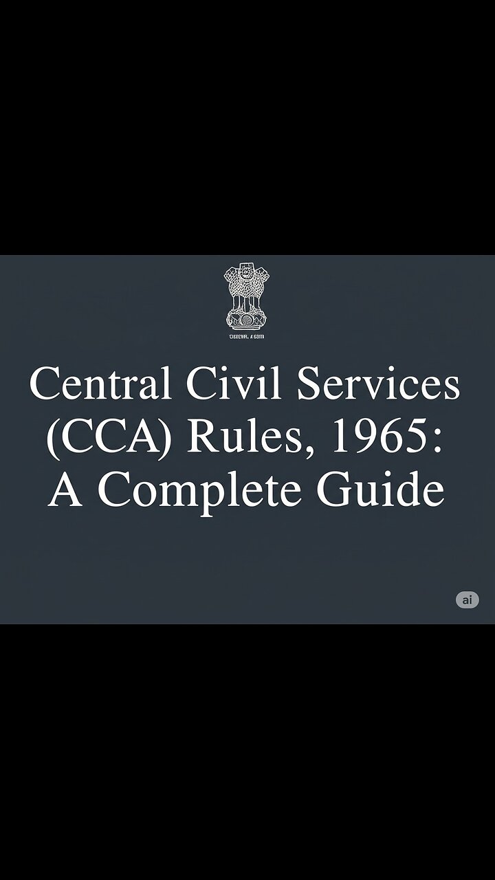 CCS Rules 1965 EXPOSED What Every Govt Employee Must Know