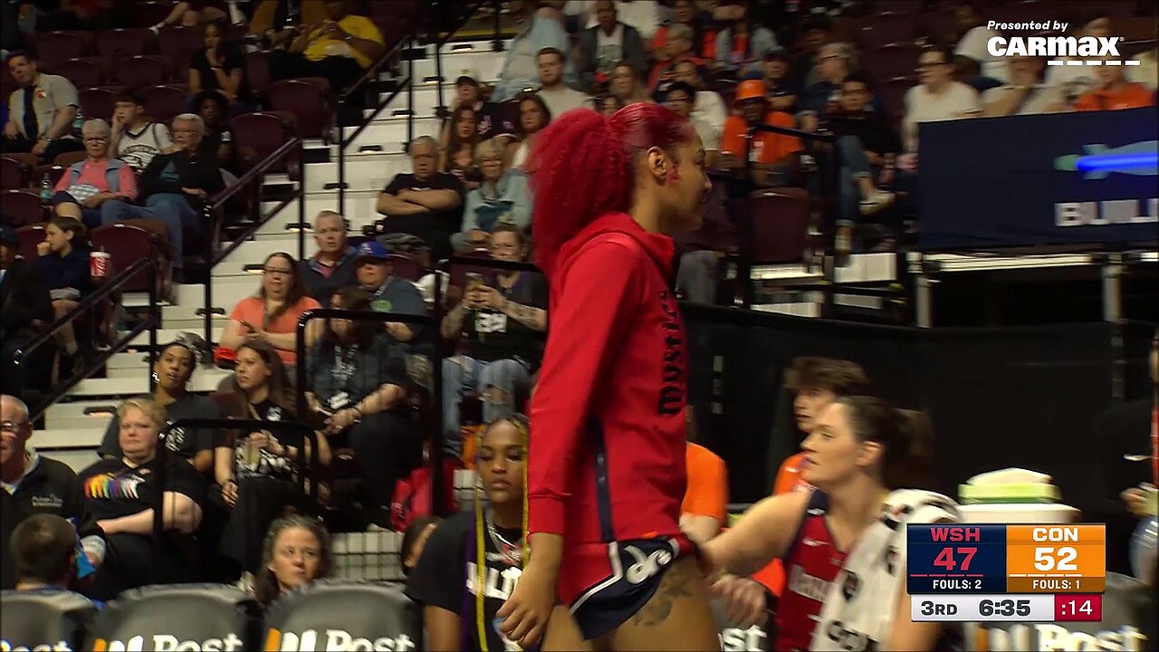 👀 EJECTION, Shakira Austin 2nd tech of game, complaining to ref from BENCH | WNBA womens basketball