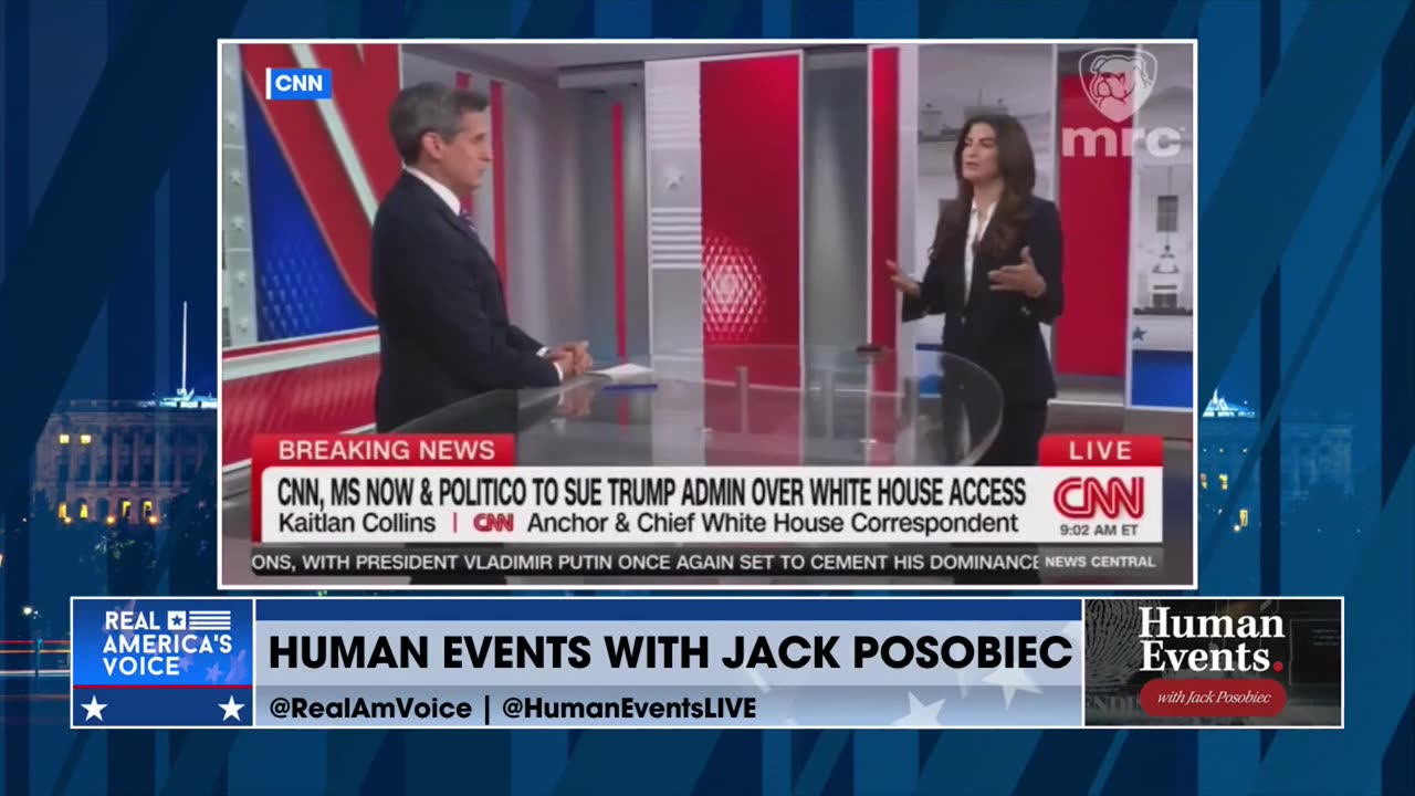 POSOBIEC PLAYS THE TAPE AFTER KAITLAN COLLINS CLAIMS “THERE WILL BE NO TV CAMERA” COVERING TRUMP thumbnail