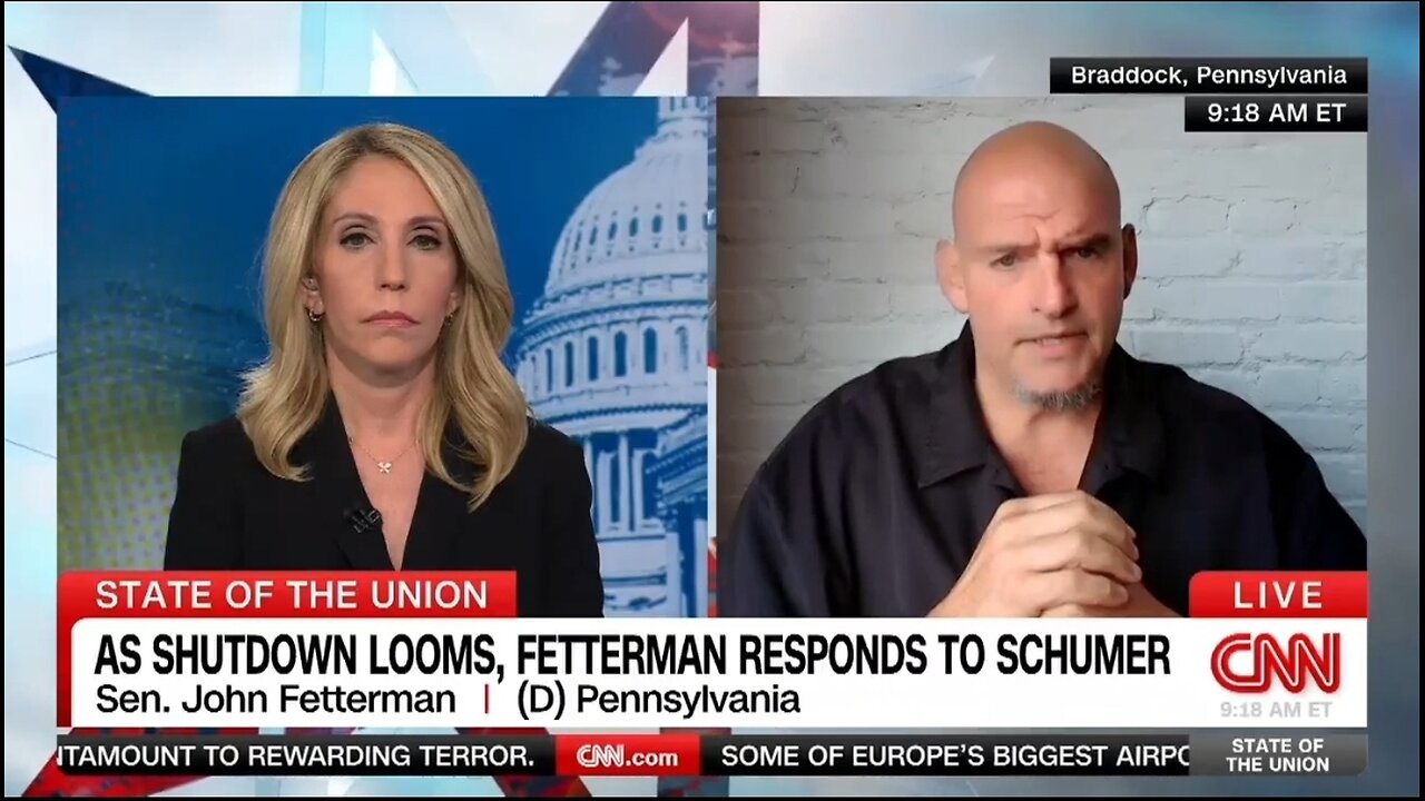 Sen John Fetterman: We Cant Shutdown The Govt For Dem Priorities
