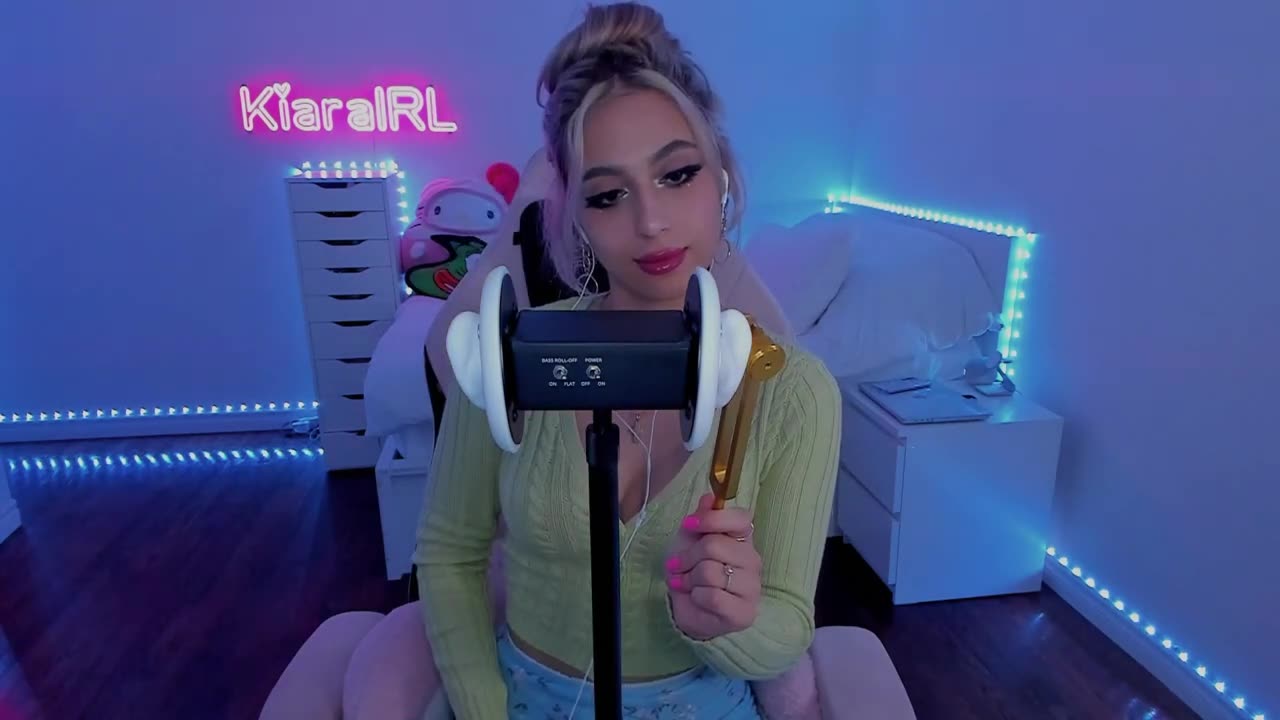 ASMR | 3DIO TUNING FORKS ~ no talking, intense binaural vibrations (headphones recommended)