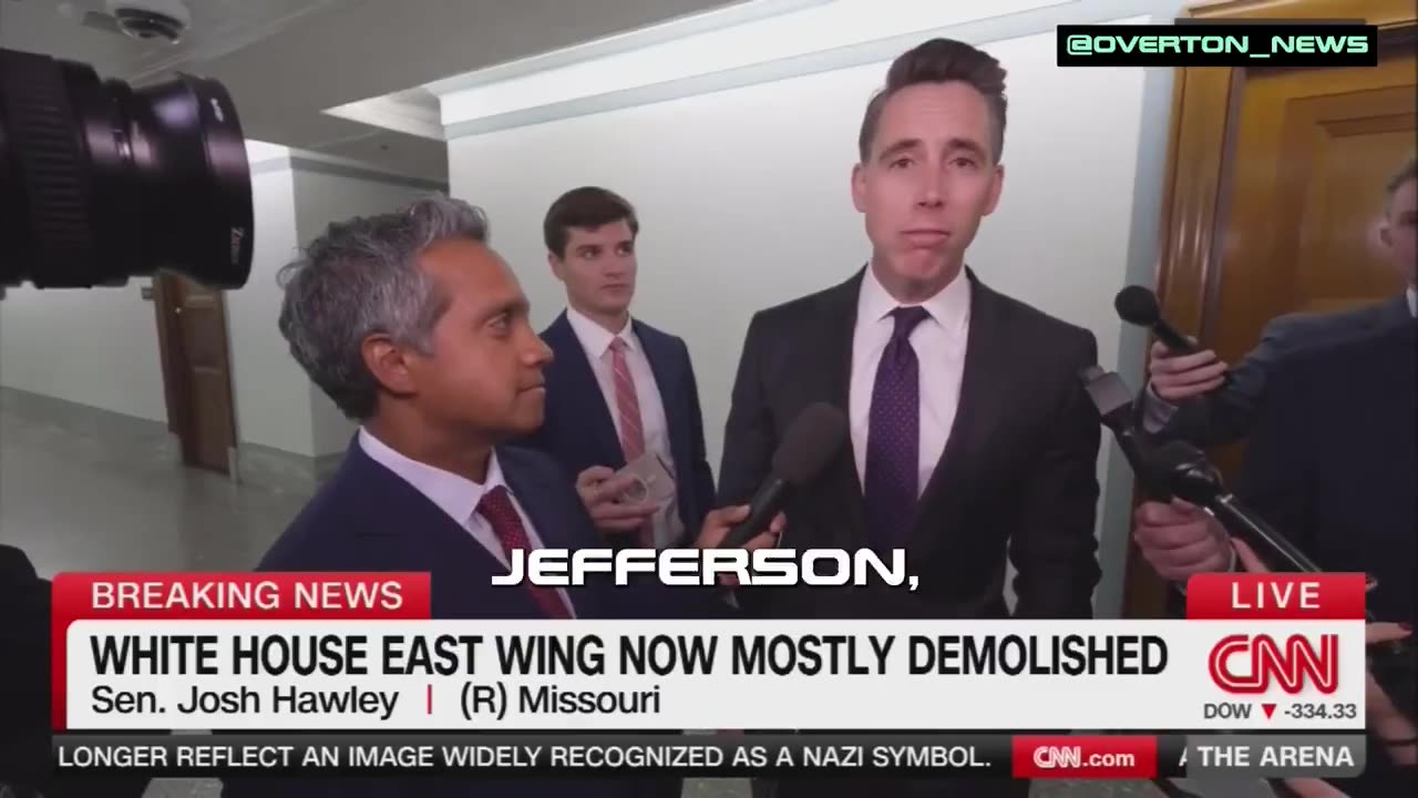 Sen Hawley dismantles CNN’s narrative about Pres Trump’s White House renovation