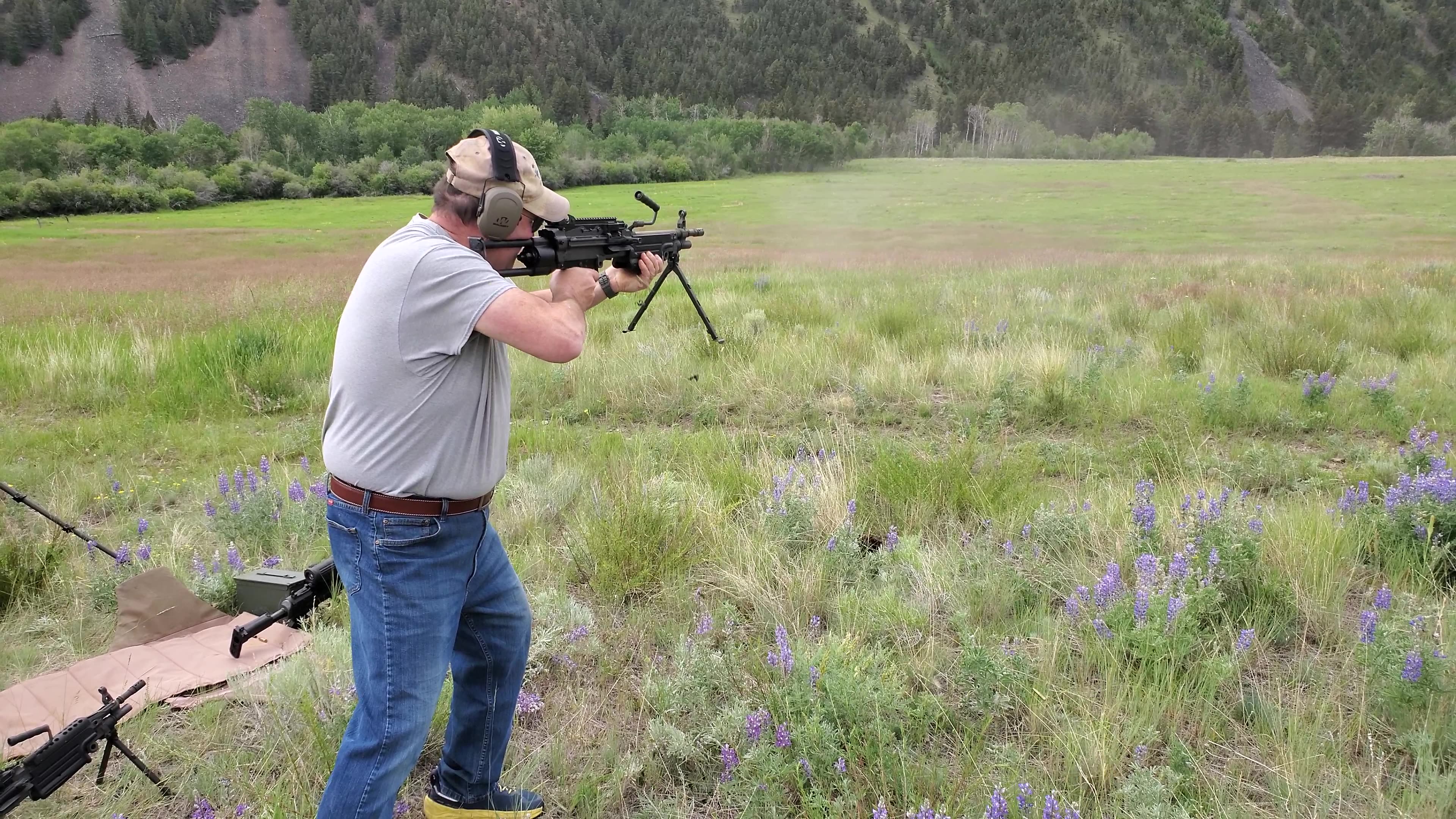 First time with an M249 SAW
