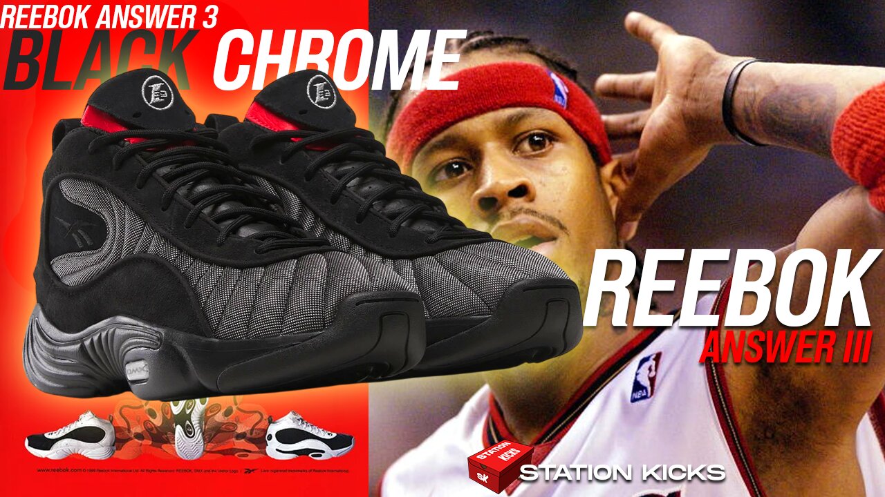 THE REEBOK ANSWER III RETURNS IN BLACK CHROME - ENERGY RED🔥