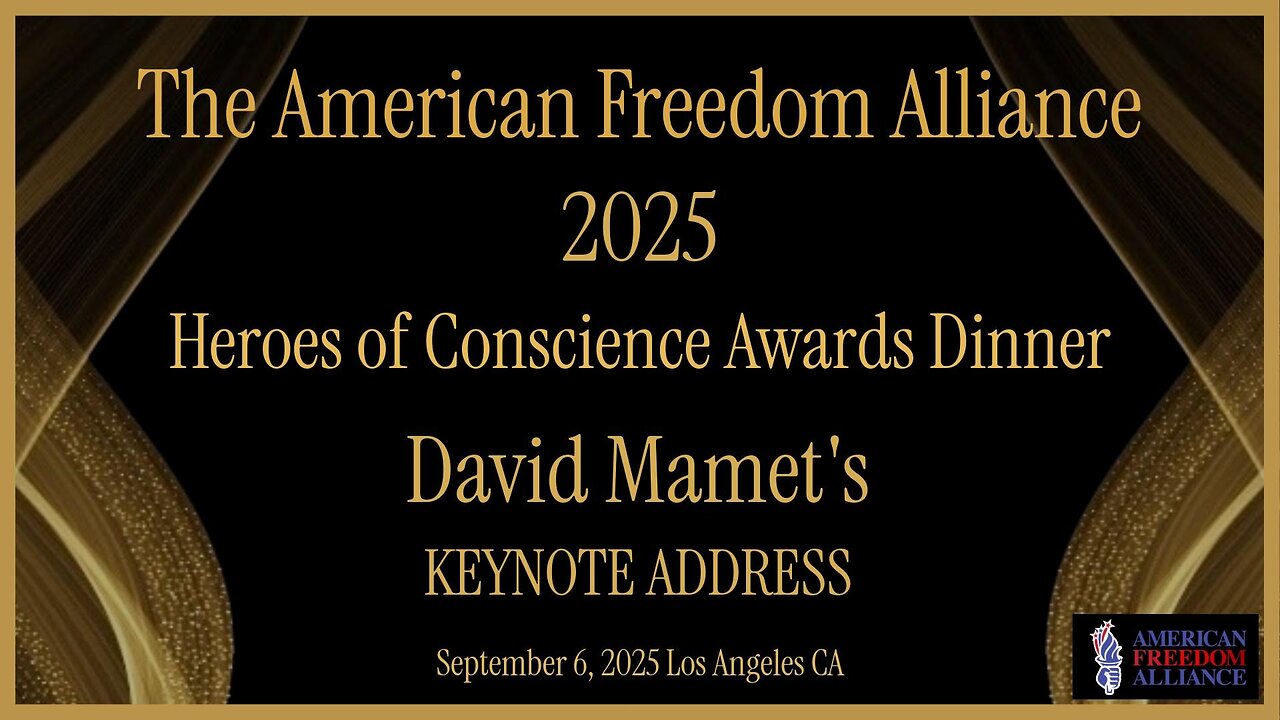 Heroes of Conscience 2025 - David Mamet: Keynote Address
