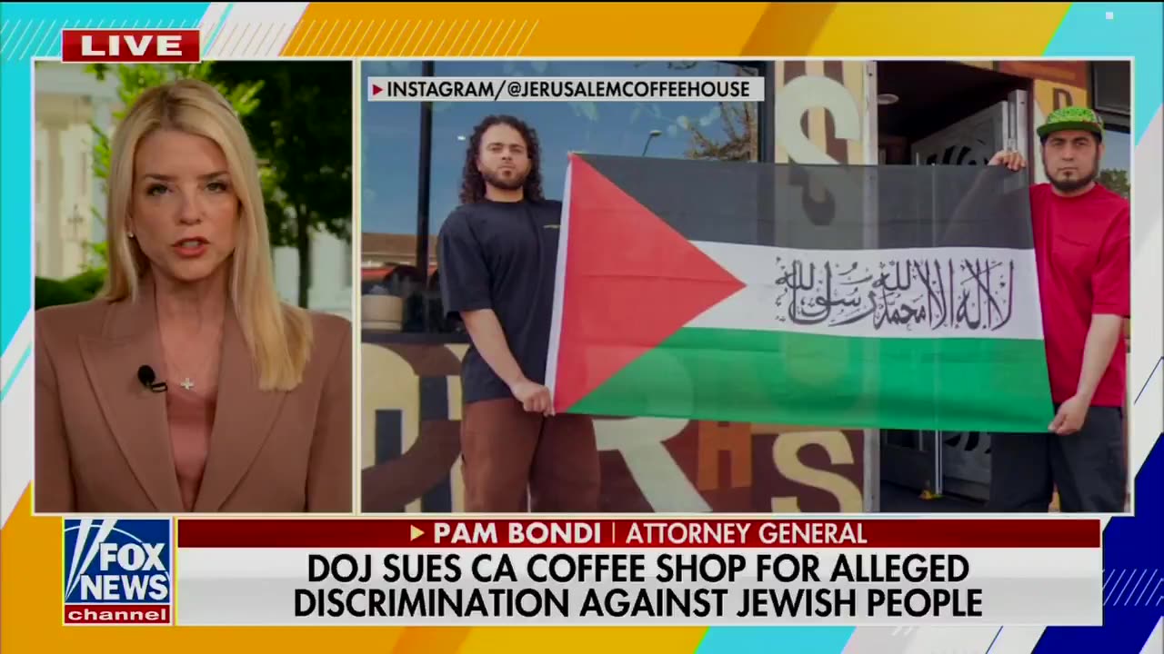 Pam Bondi: LA Riots/No Epstein Files/No Deep State Arrests, shes focused on Anti-Semitic Coffee ✡☕