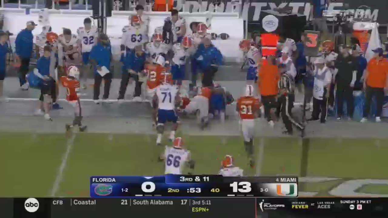 US Sports Football Feat. Florida vs #4 Miami Highlights