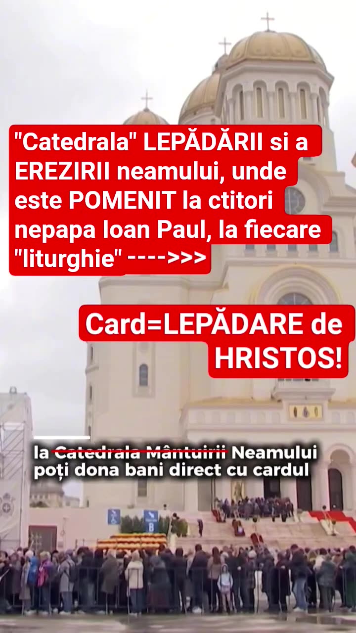 Catedrala LEPADARII NEAMULUI acum si prin POS, card666=drac cu cip666, octombrie 2025