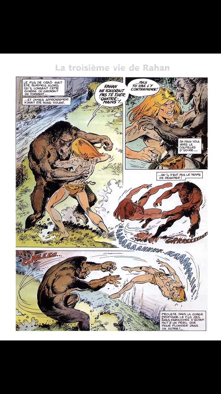Rahan. Episode 164. By Roger Lecureux. The Third Life of Rahan. A Puke(TM) Comic.