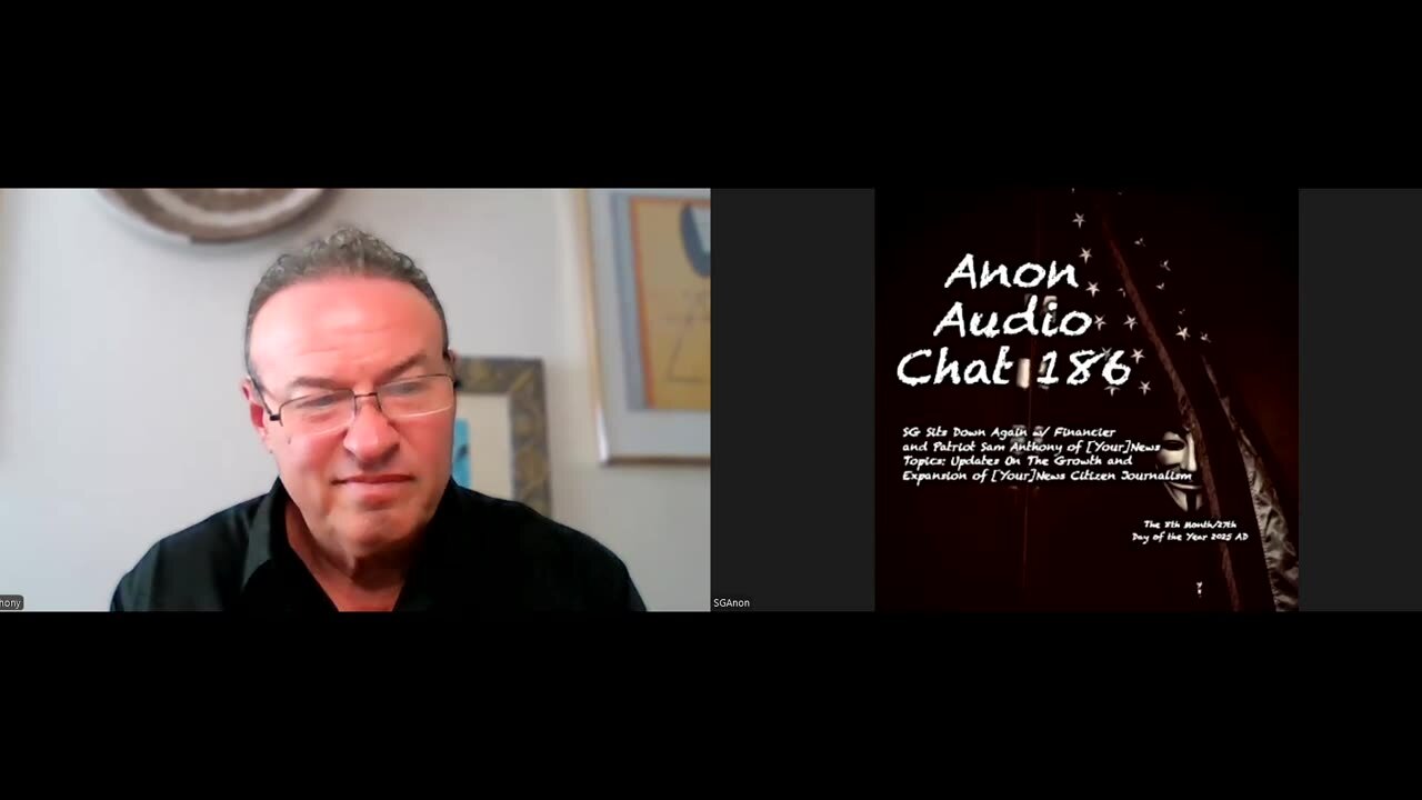 SG Sits Down Again w/ Sam Anthony of [Your]News: Progress Reports on Securing We The People Citizen Journalism (8/27/2025)