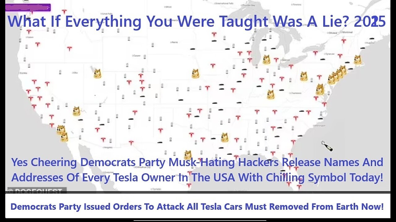 Democrats Party Issued Secret Orders To Attack All Tesla Cars Must Removed From The Earth Now