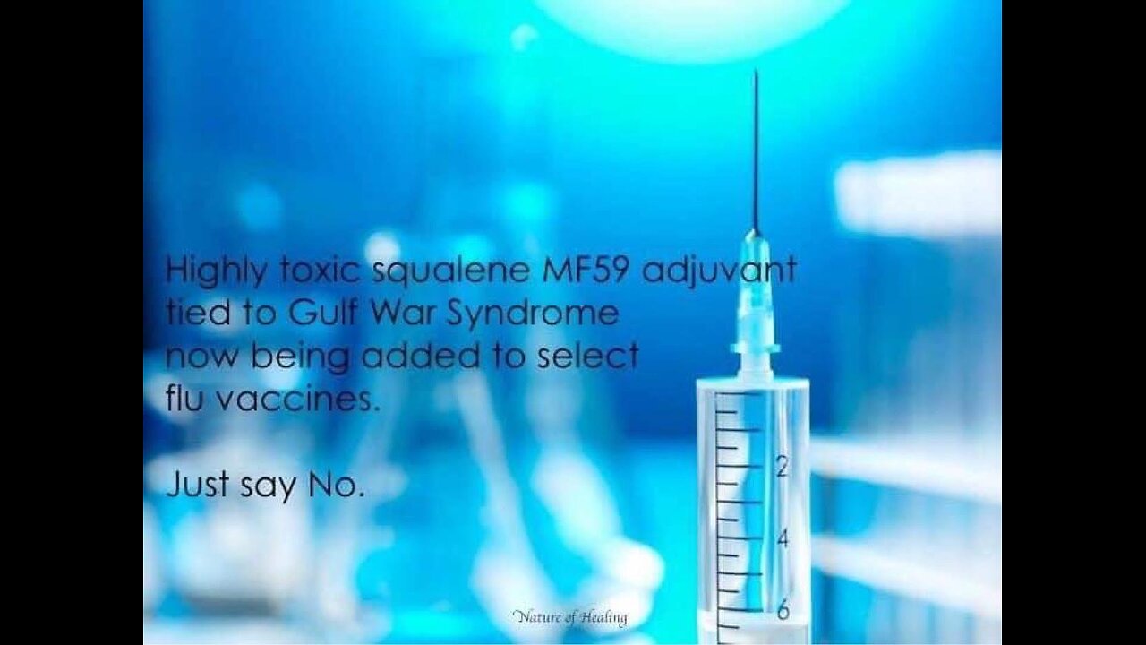 MF59 VACCINE ADJUVANT WARNING ~ Expanded Use Beyond Anthrax Vaccines