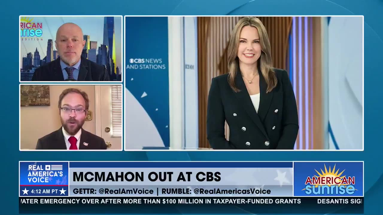 MCMAHON OUT AT CBS