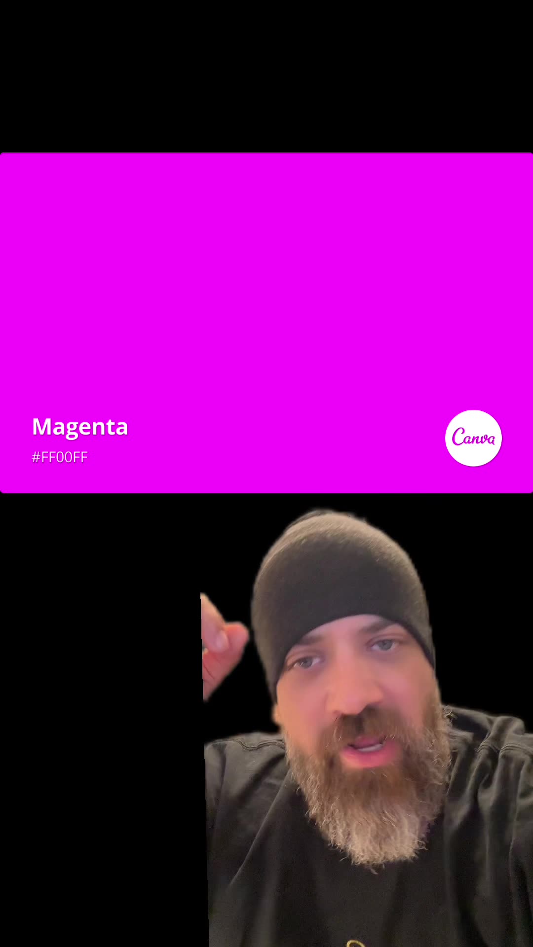 The color Magenta is the absence of Green