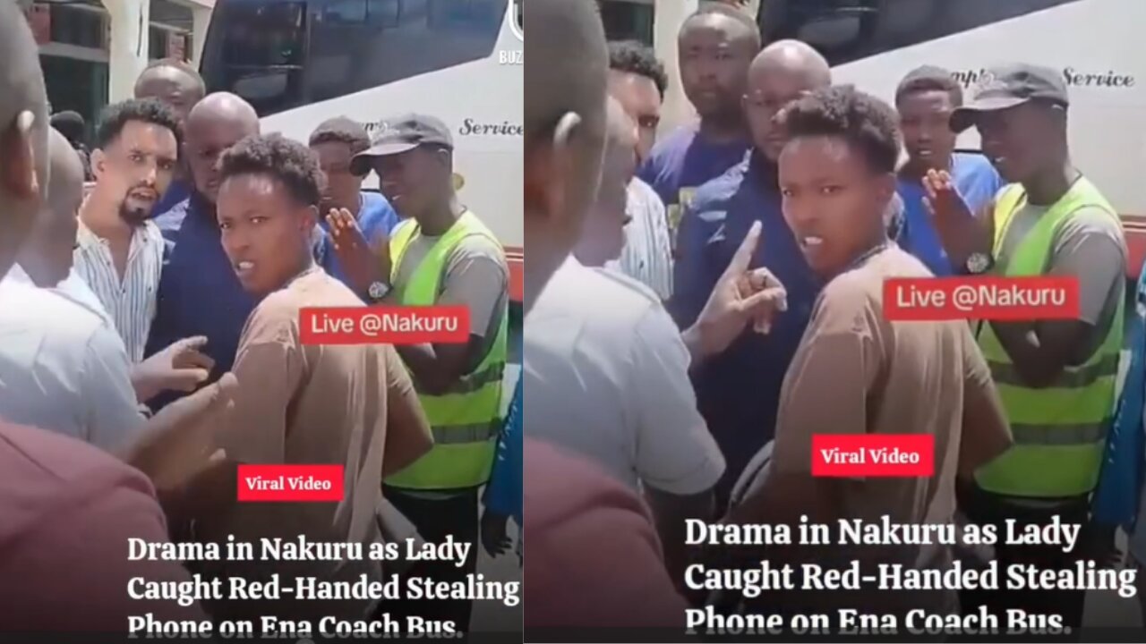 Woman Caught Stealing Phone In a Bus