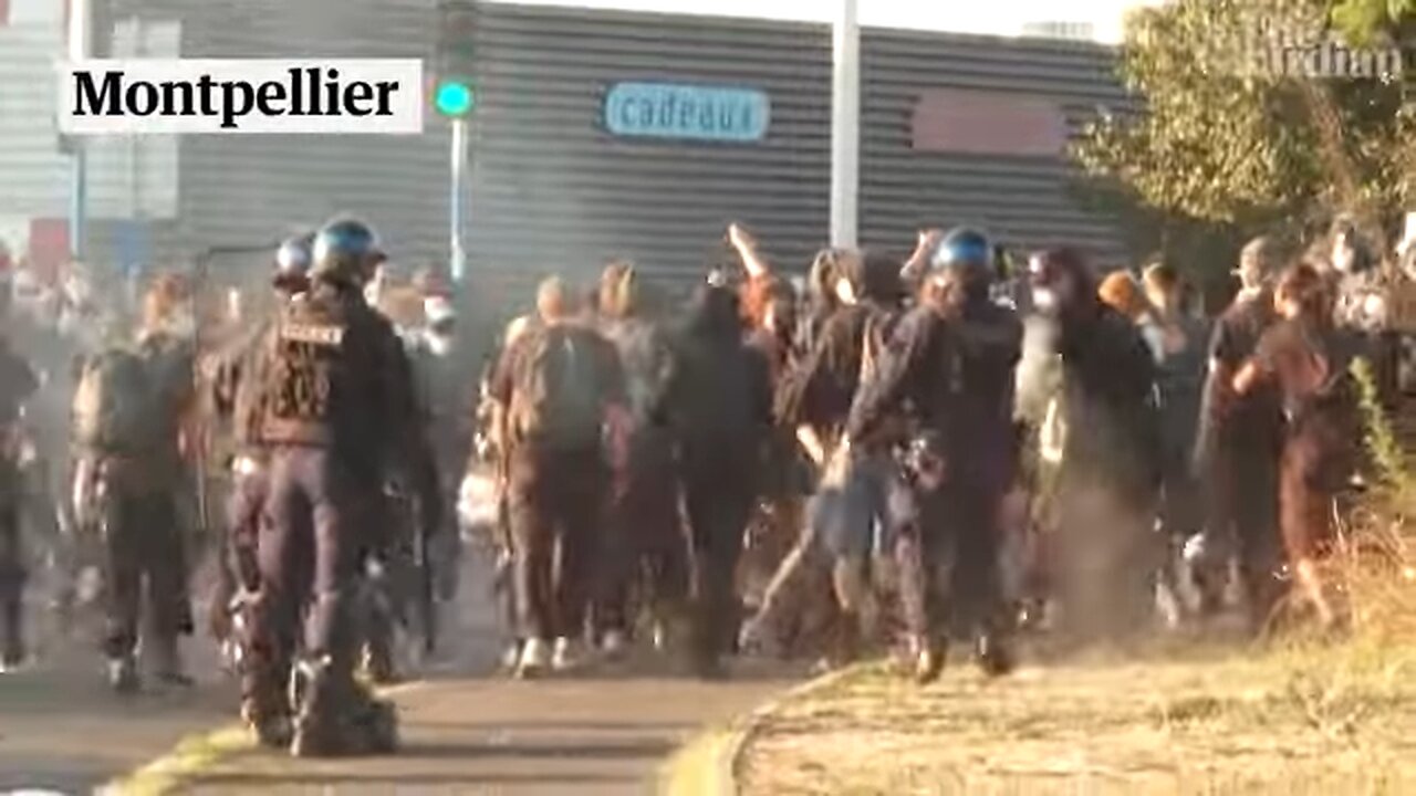 Demonstrators scuffle with police amid Block Everything protests across France