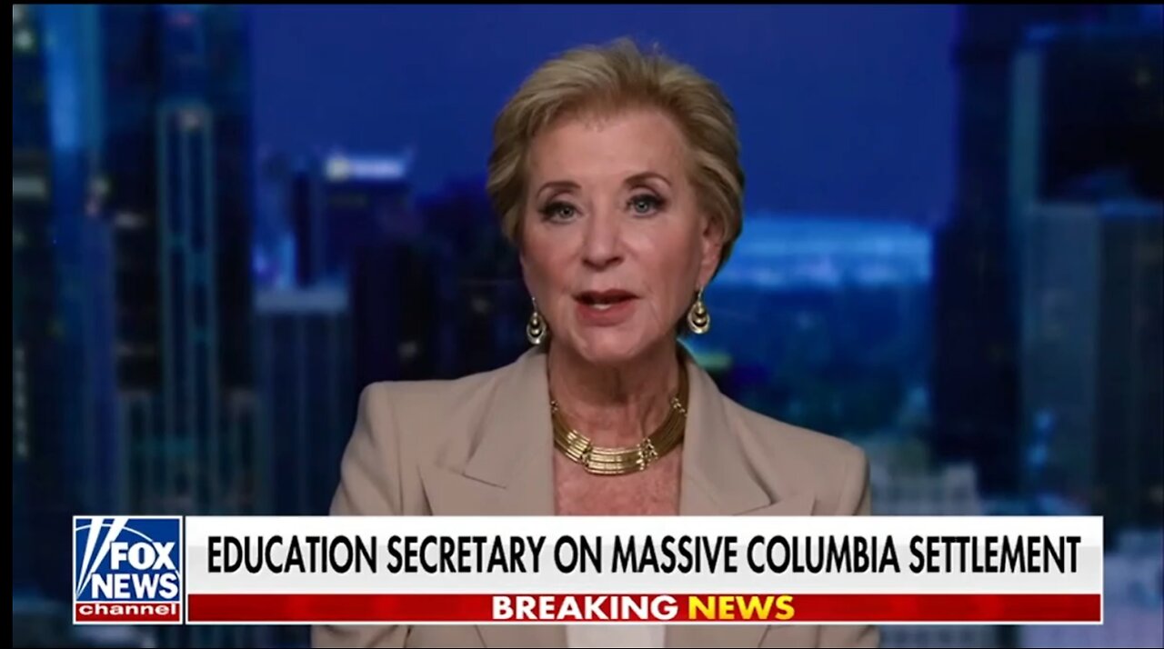 LINDA MCMAHON ON MASSIVE COLUMBIA SETTLEMENT