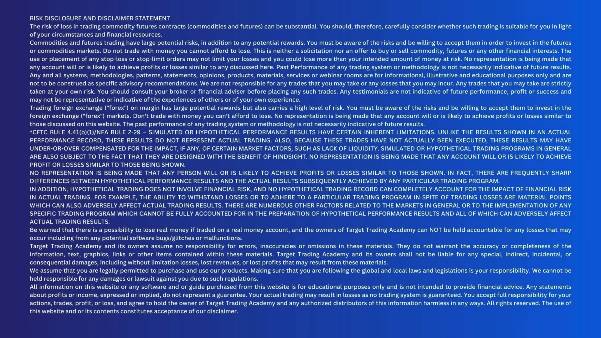 Bubba's Daily Update Sep 21