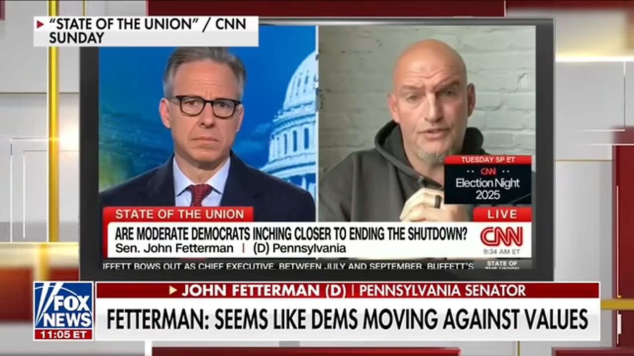 Fetterman urges Dems to own the shutdown as stalemate drags on