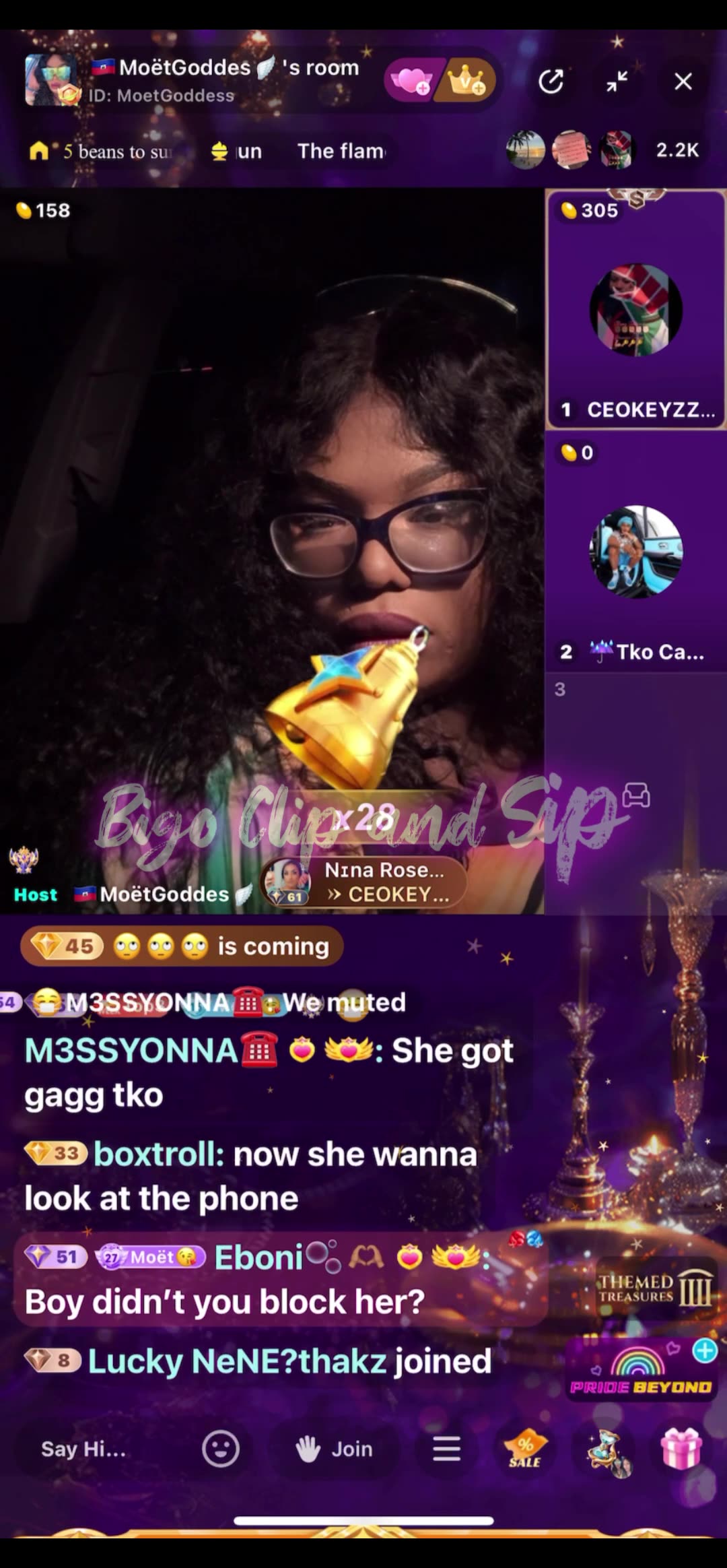 TKO flirts w/Moet after Flocko incident n she smiles 6/25/25 #bigoclipandsip