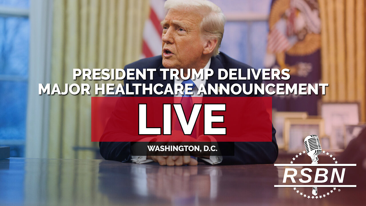 LIVE: President Trump Delivers Major Healthcare Announcement in Oval Office - 09/18/26 thumbnail