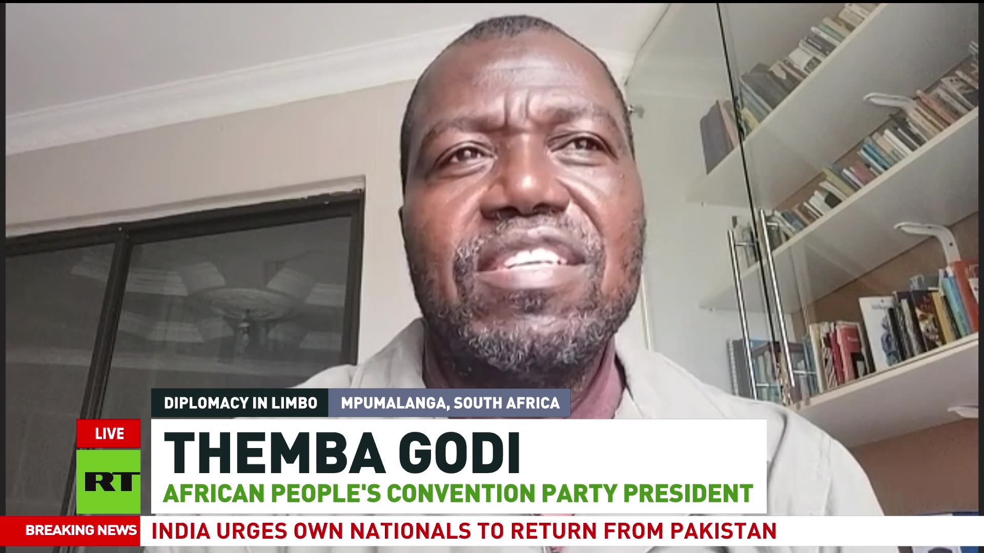 Zelensky’s visit is a desperate PR stunt — President of the African Peoples Convention Godi