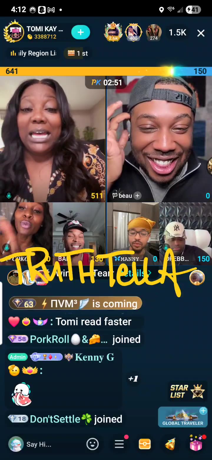QUEEN TOMIKAY, DREBABY, COKO, BEAU, MANNY & PRETTY TEETEE TEAM PK