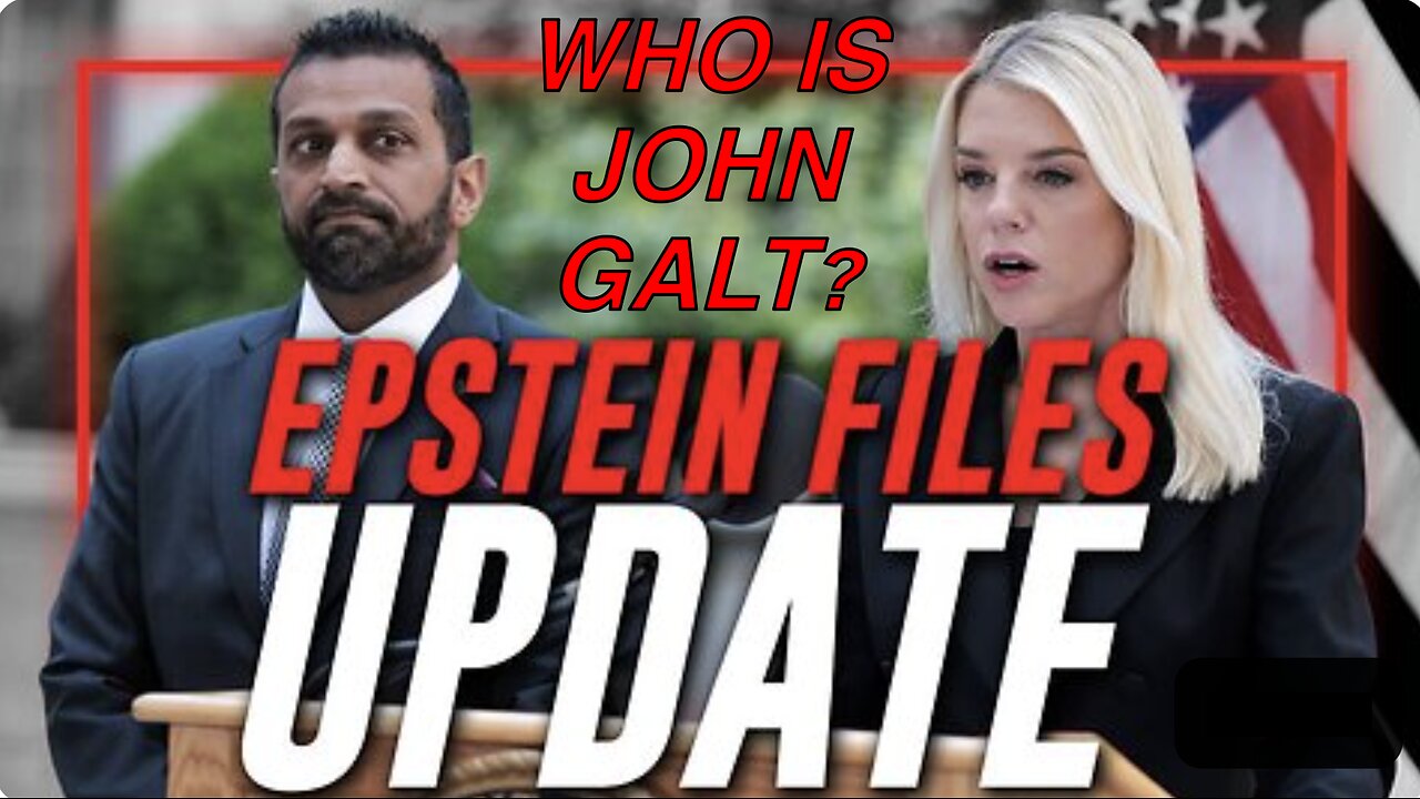 ALEX JONES- WHAT WILL OKEEFE EXPOSE ON PAM BONDI AND EPSTEIN? WHO IS John Galt? SGANON