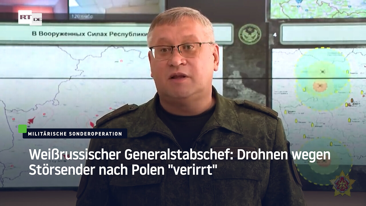 Weißrussischer Generalstabschef: Drohnen wegen Störsender nach Polen verirrt