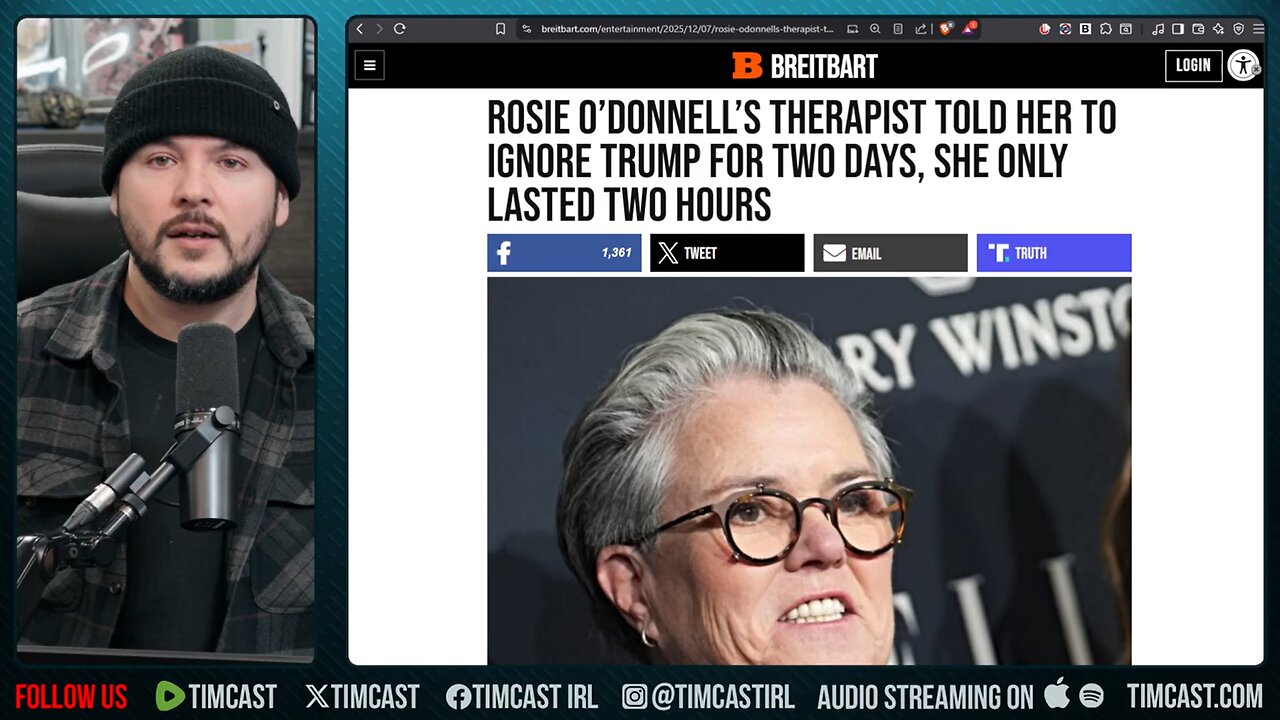 Rosie ODonnell LOSES It Over Trump VERBAL RAPE In Unhinged Episode | Tim Pool
