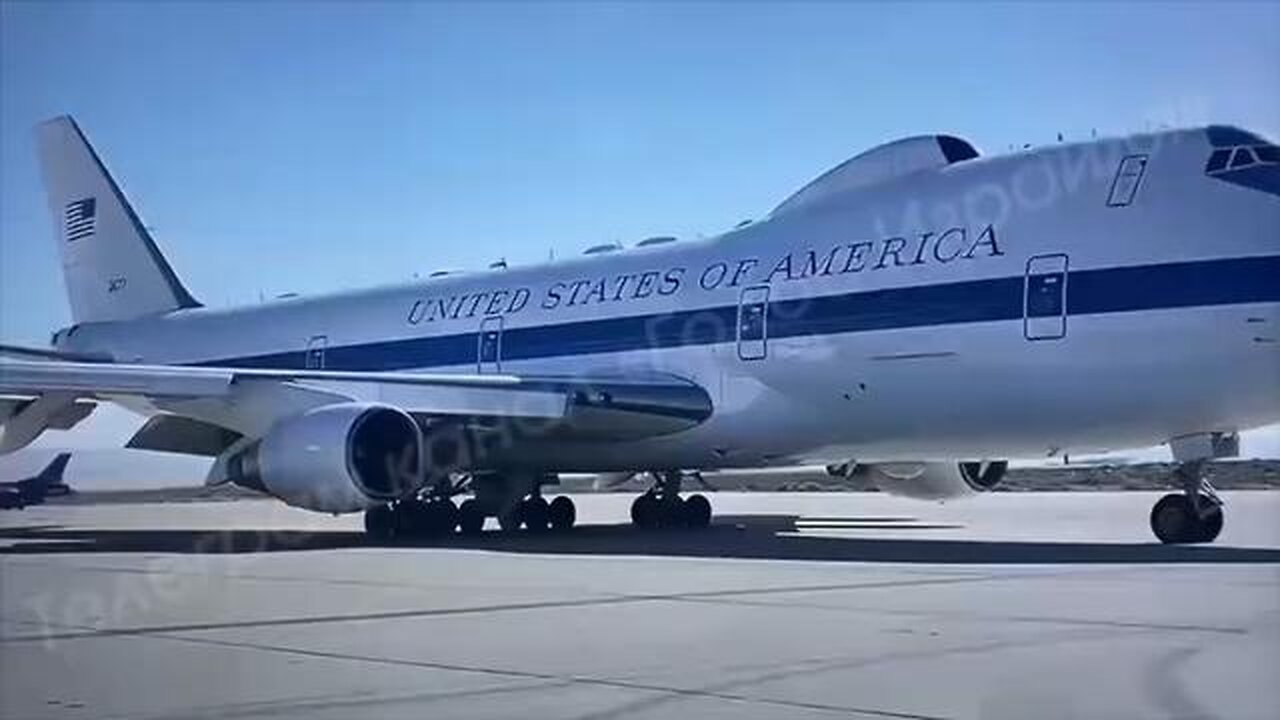 The Doomsday Plane has arrived in Washington