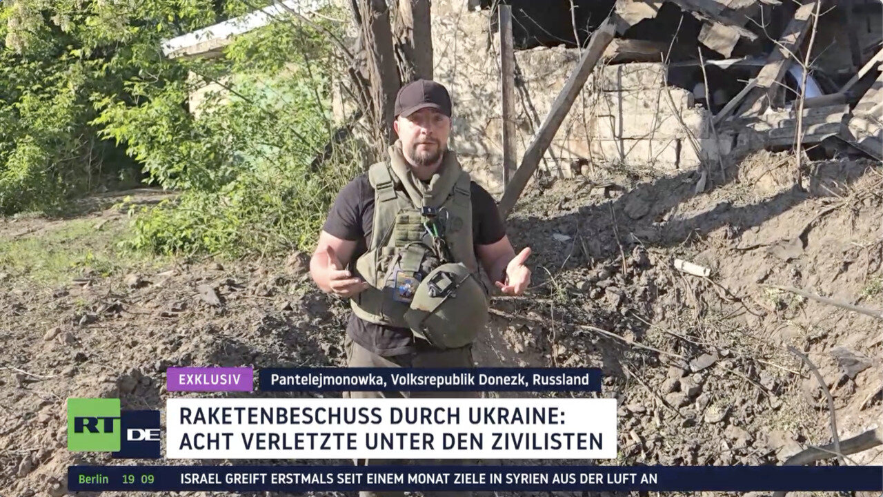 RT-DE-Exklusiv: Raketenbeschuss durch Ukraine – acht Verletzte unter den Zivilisten