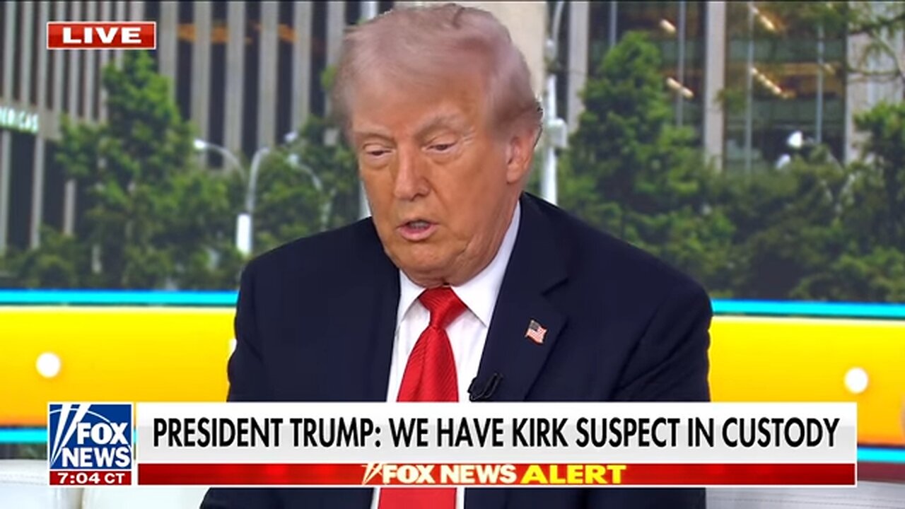 BREAKING: Trump announces Charlie Kirks suspected assassin in custody