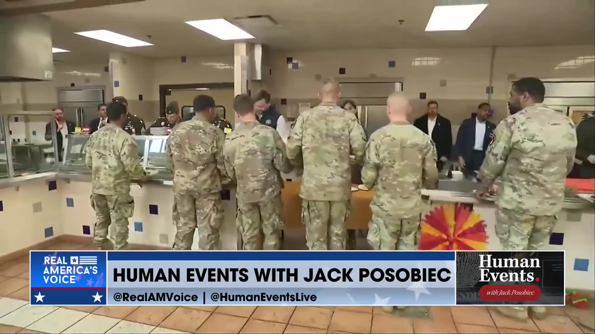 LIVE: VP JD VANCE HANDING OUT CHOW TO MILITARY