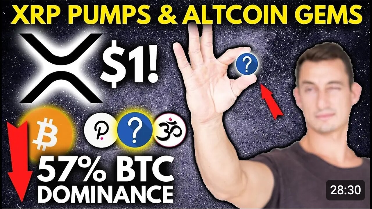 HUGE CRYPTO NEWS!! XRP (RIPPLE) PUMPS, BITCOIN.D CRASHES, 10X ALTCOIN GEMS, BITCLOUT, MANTRA $OM