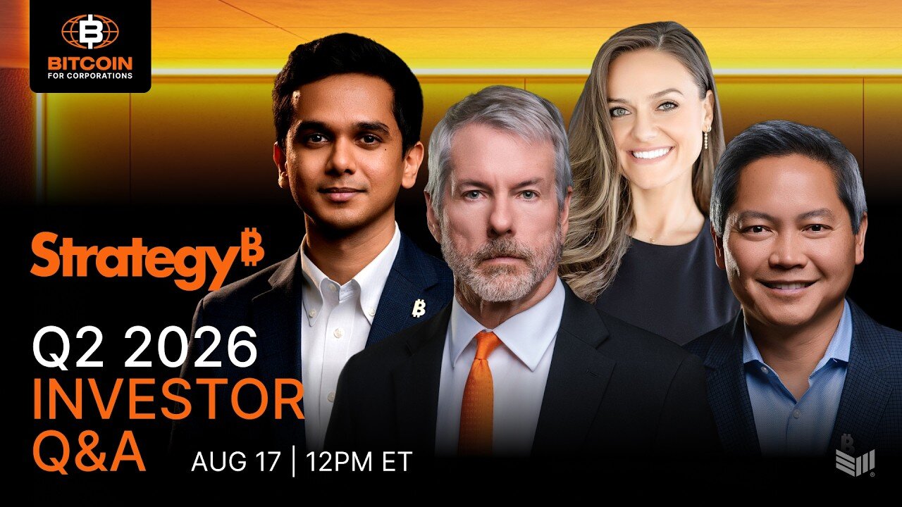 LIVE: Strategy ($MSTR) Investor Q&A feat. Michael Saylor & Phong Le