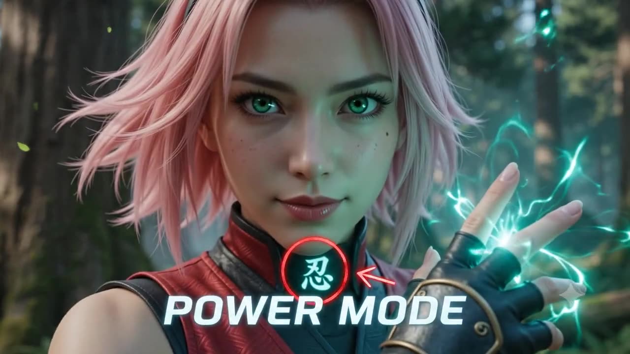 Ninja Heroine Inspired by Sakura Haruno (Naruto Universe) Live Action Cosplay