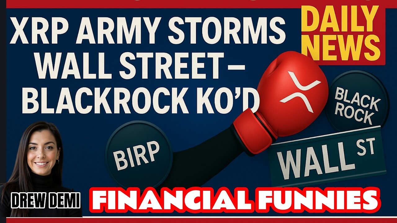 XRP ARMY STORMS WALL STREET - BLACK ROCK KOD! 🥊 WITH DREW DEMI