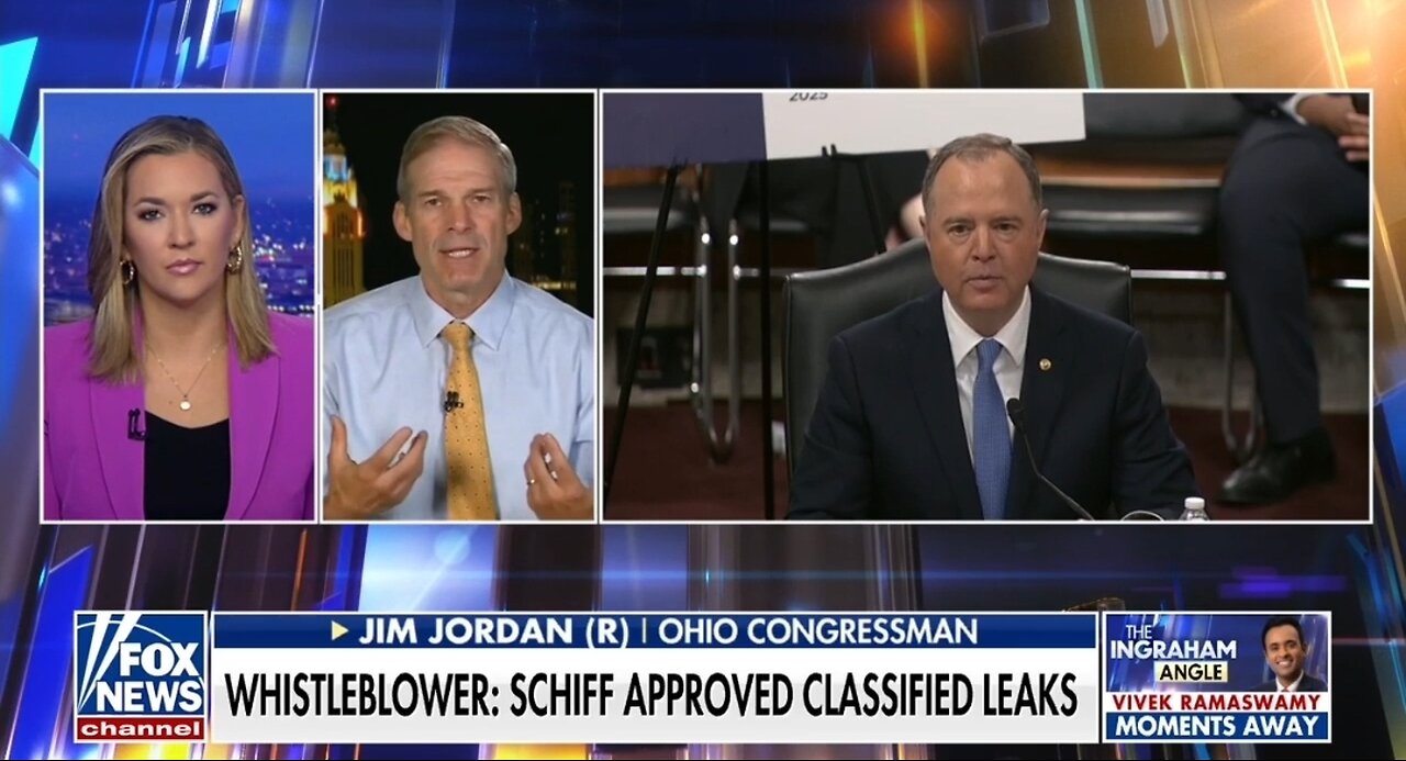 Rep Jim Jordan: Why Didnt Fmr FBI Director Reveal Adam Schiff Info?