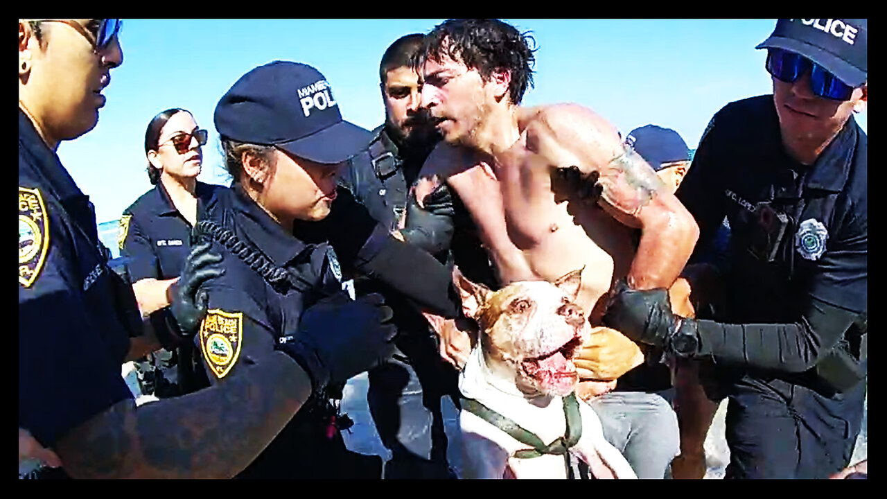 Man Tries To DROWN His Own Dog At The Beach?!